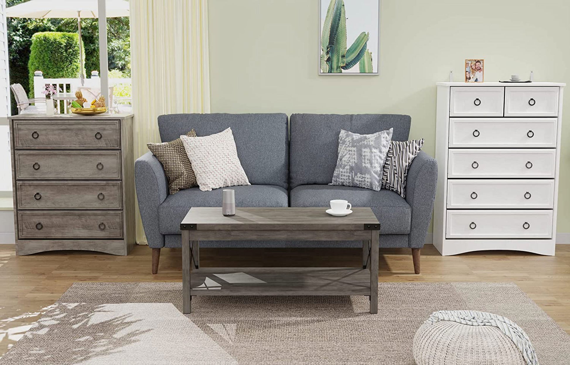 White Dressers, Modern Tall Chest of Drawers for Bedroom, 6 Drawer Dressers Organizers and Storage for Clothes