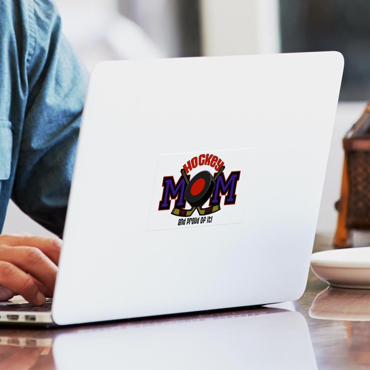Hockey Mom Rectangle Sticker Rectangle Bumper Sticker Car Decal