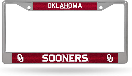 NCAA 12" X 6" Silver Bling Chrome Car/Truck/Suv Auto Accessory