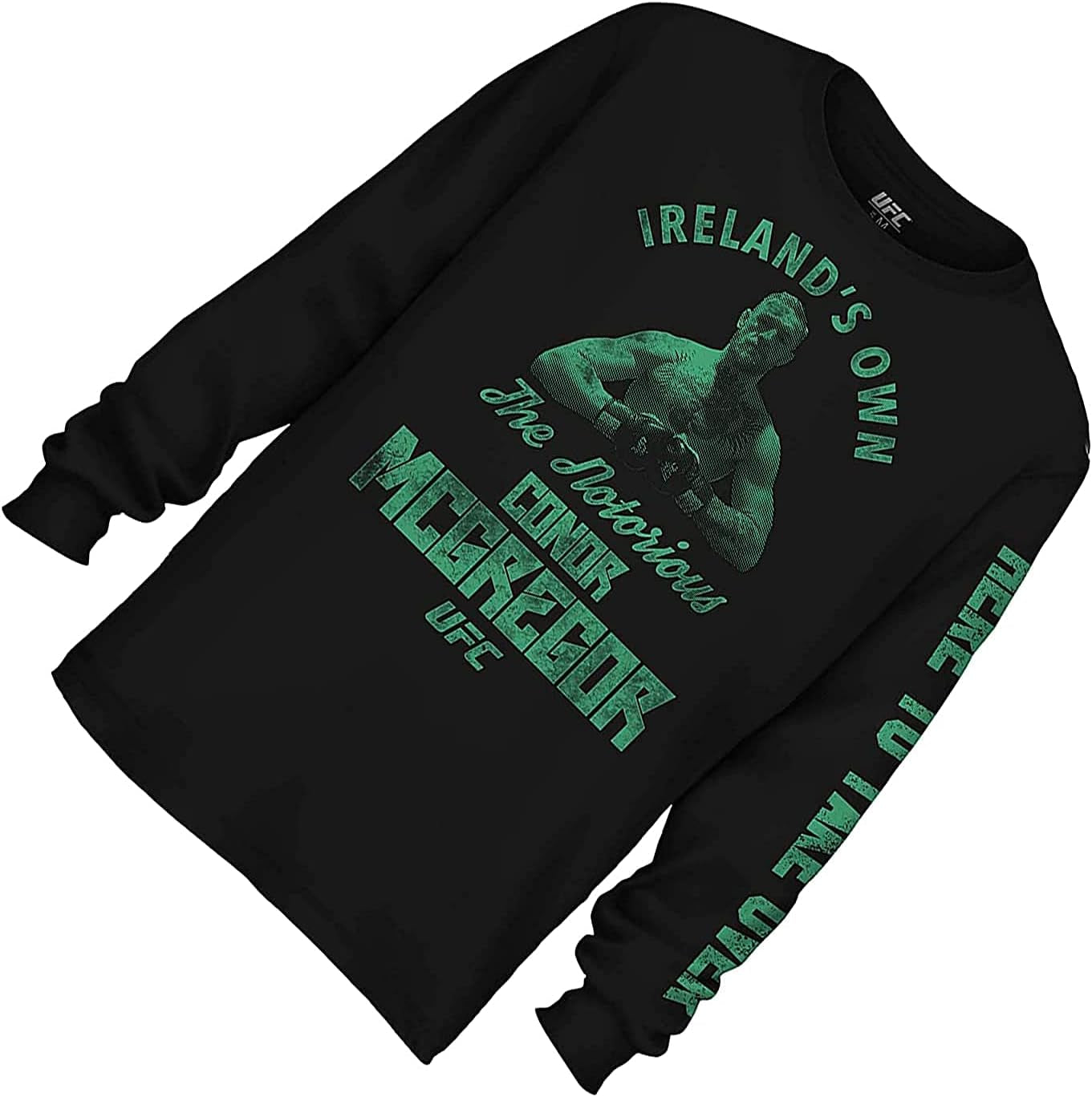 Mens UFC Conor Mcgregor Shirt - the Notorious Conor Mcgregor Mens Long Sleeve T-Shirt - UFC Champ (Black, X-Large)